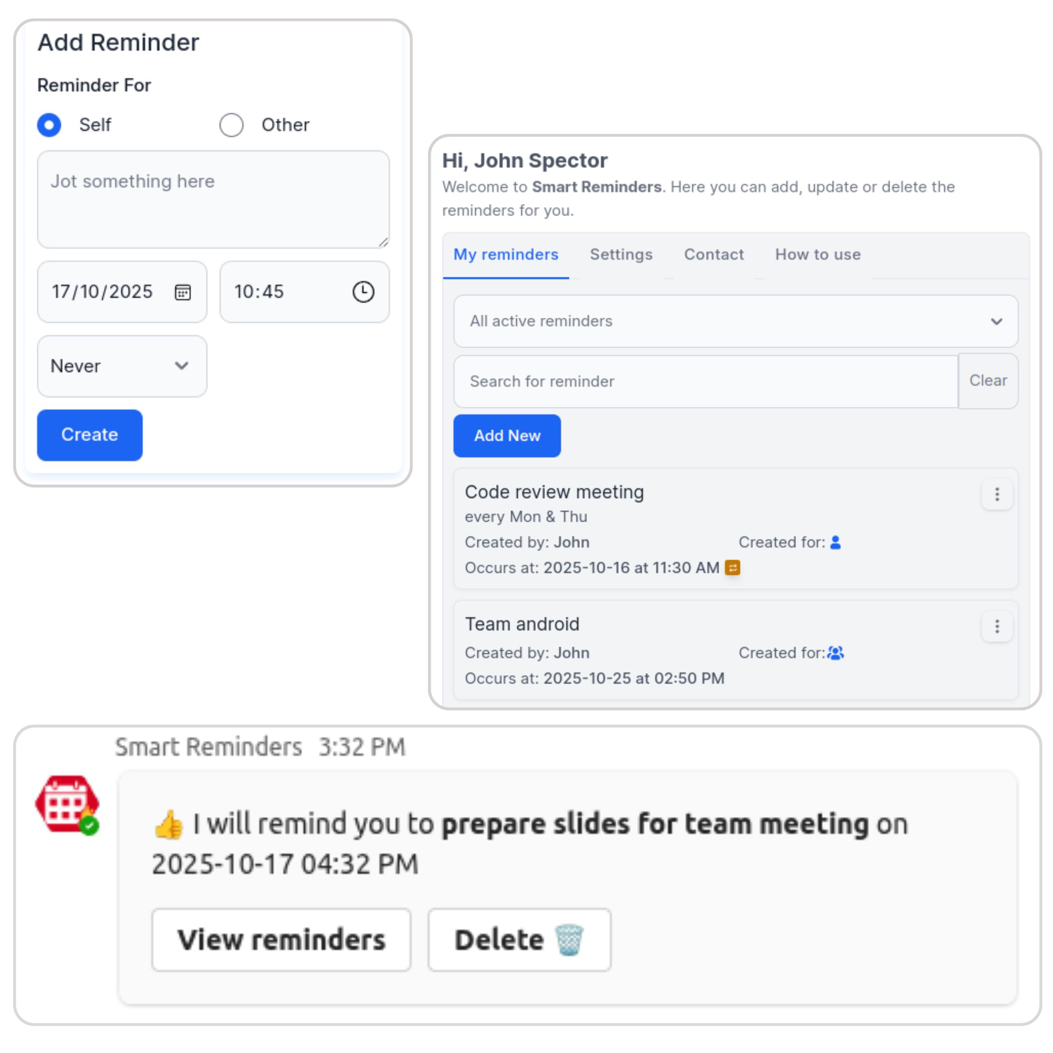 Effortless Reminder Management